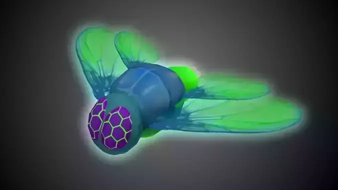 Game-Ready Scifi Fantasy Glow Fly