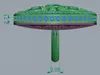 Round Drop Earrings 3D model 3D printable | CGTrader