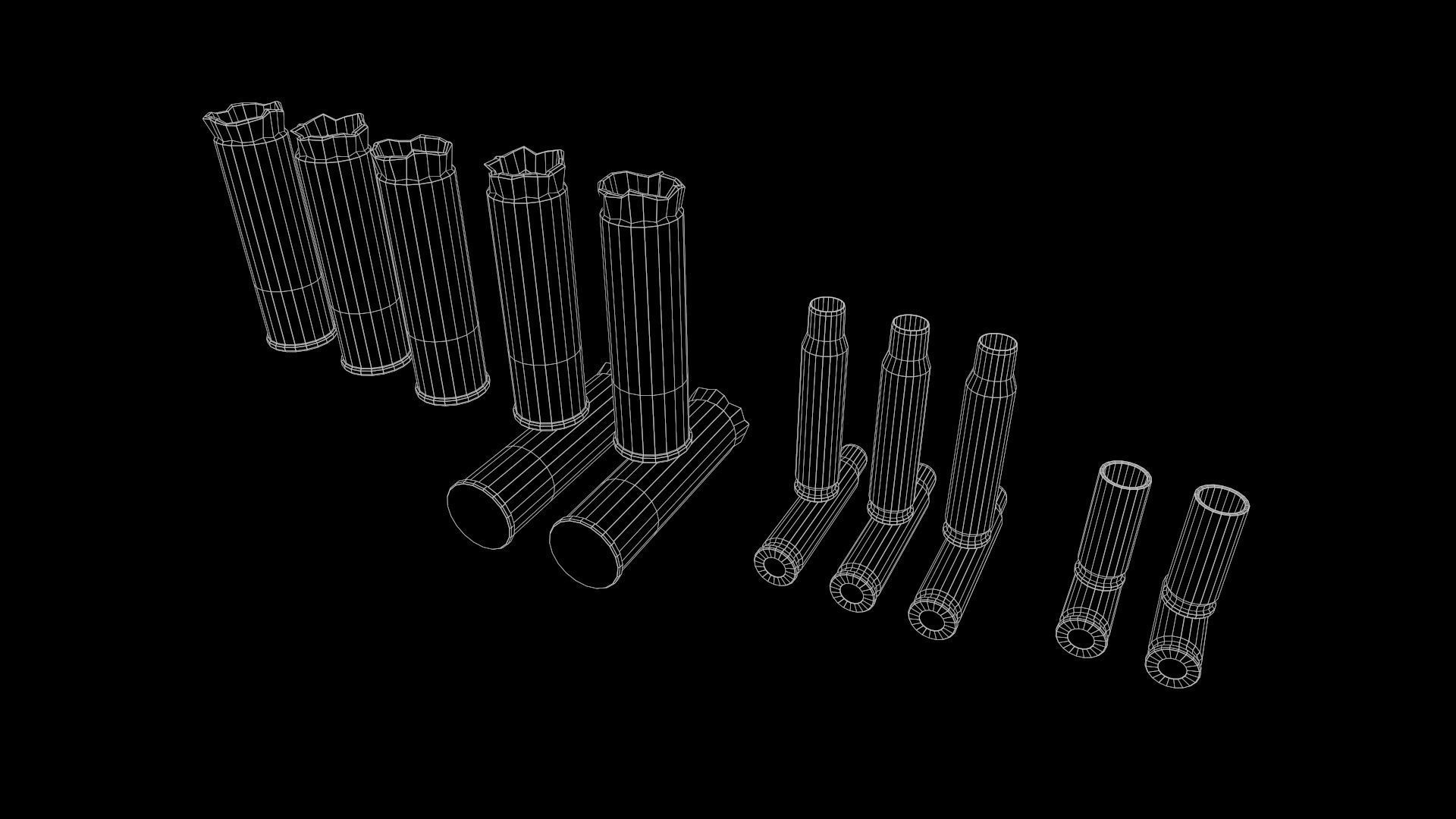 FPS Shells Pack PBR  Update 2022 Low-poly 3D model_3