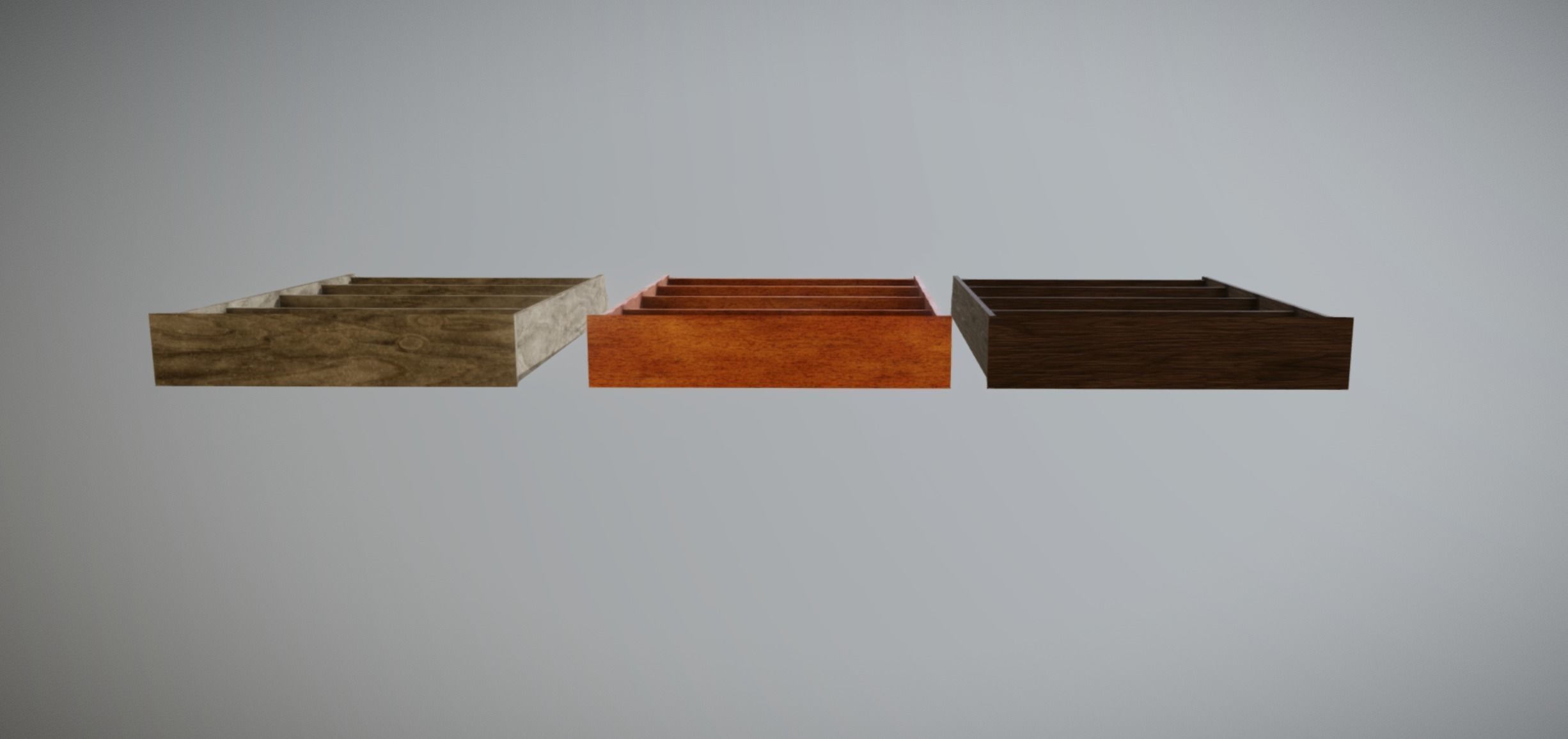 Antique Shelf low-poly game ready Low-poly 3D model_6