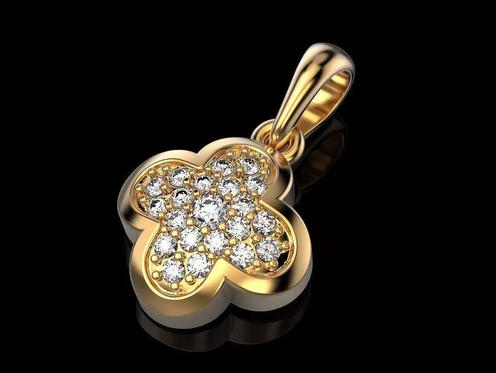 Woman pendant 3D print model
