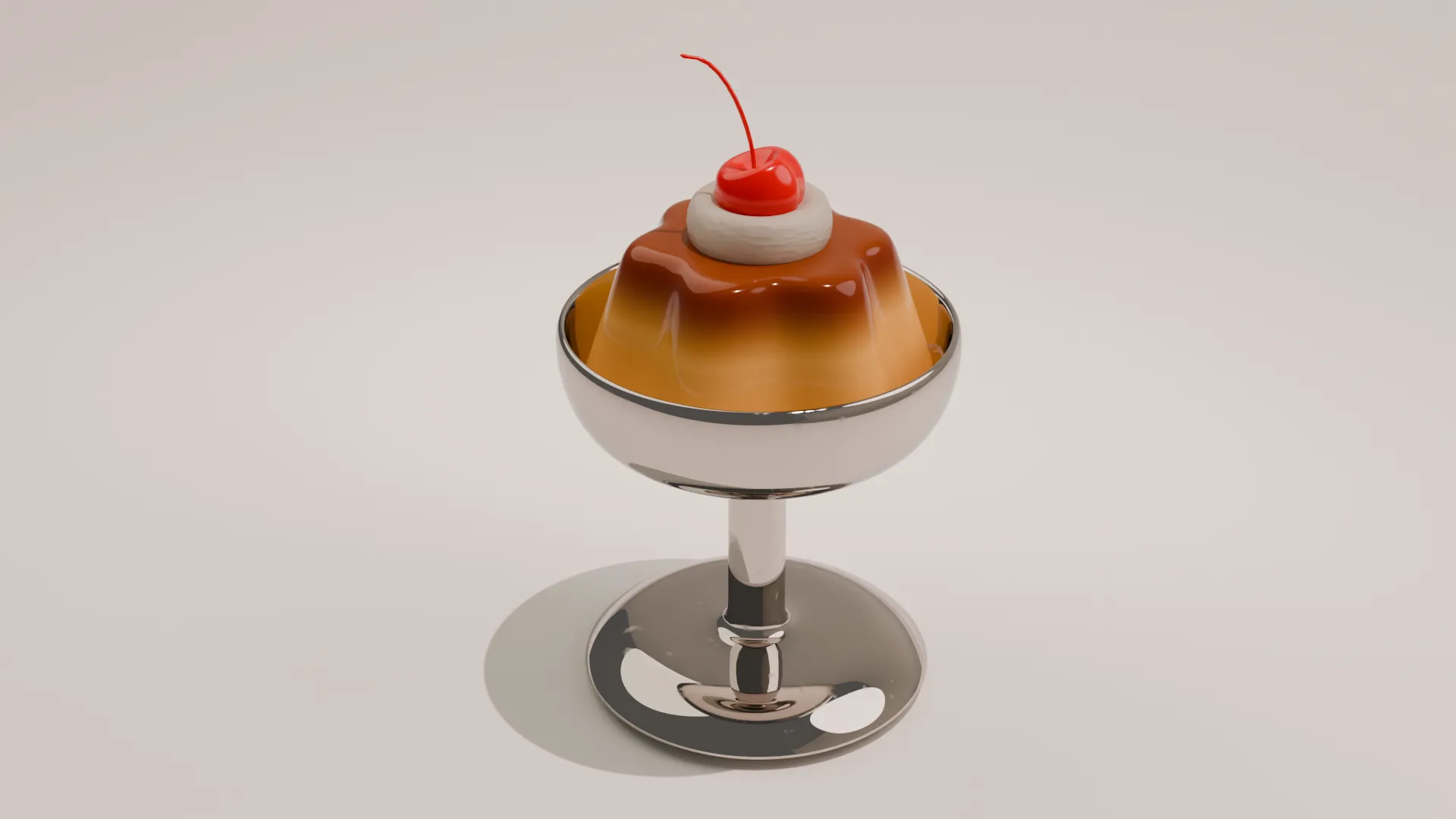 3D model Delicious Caramel Pudding 3D Model VR / AR / low-poly | CGTrader