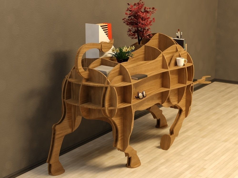 Cofee table Bull  3D model_1