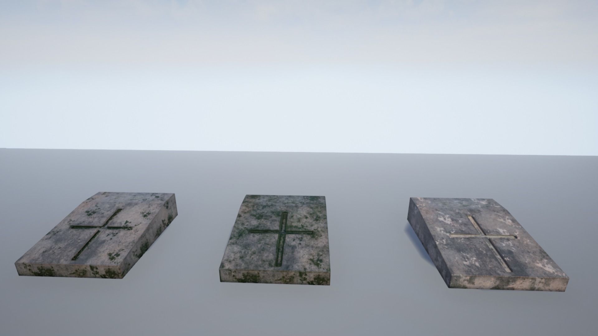 Cemetery Pack Low-poly 3D model_16