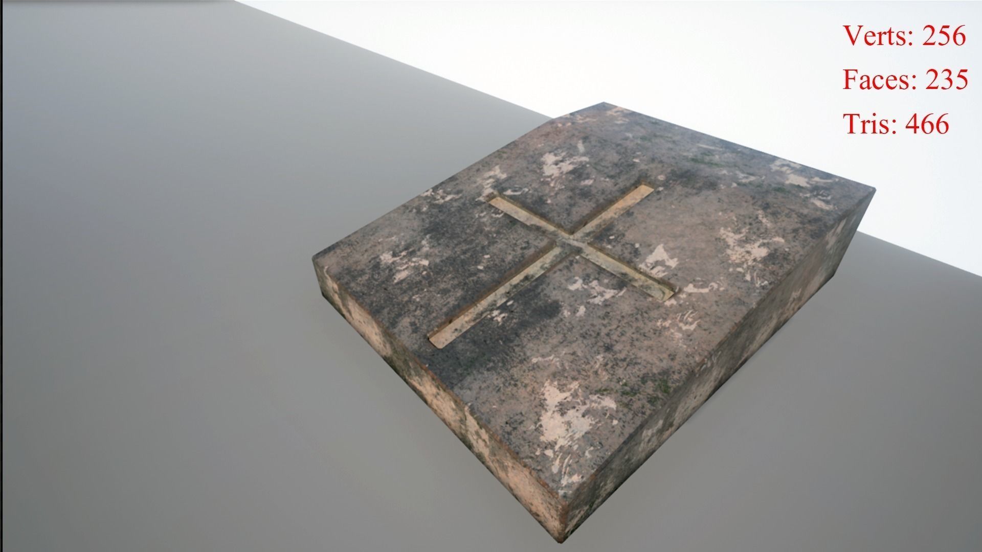 Cemetery Pack Low-poly 3D model_19
