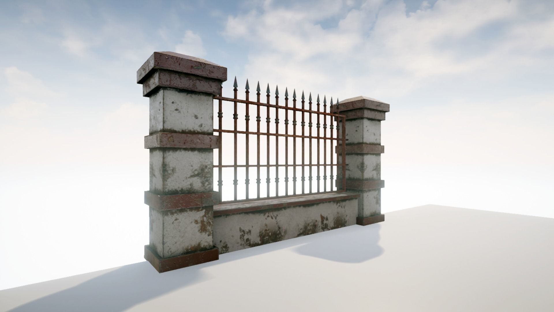 Cemetery Pack Low-poly 3D model_26