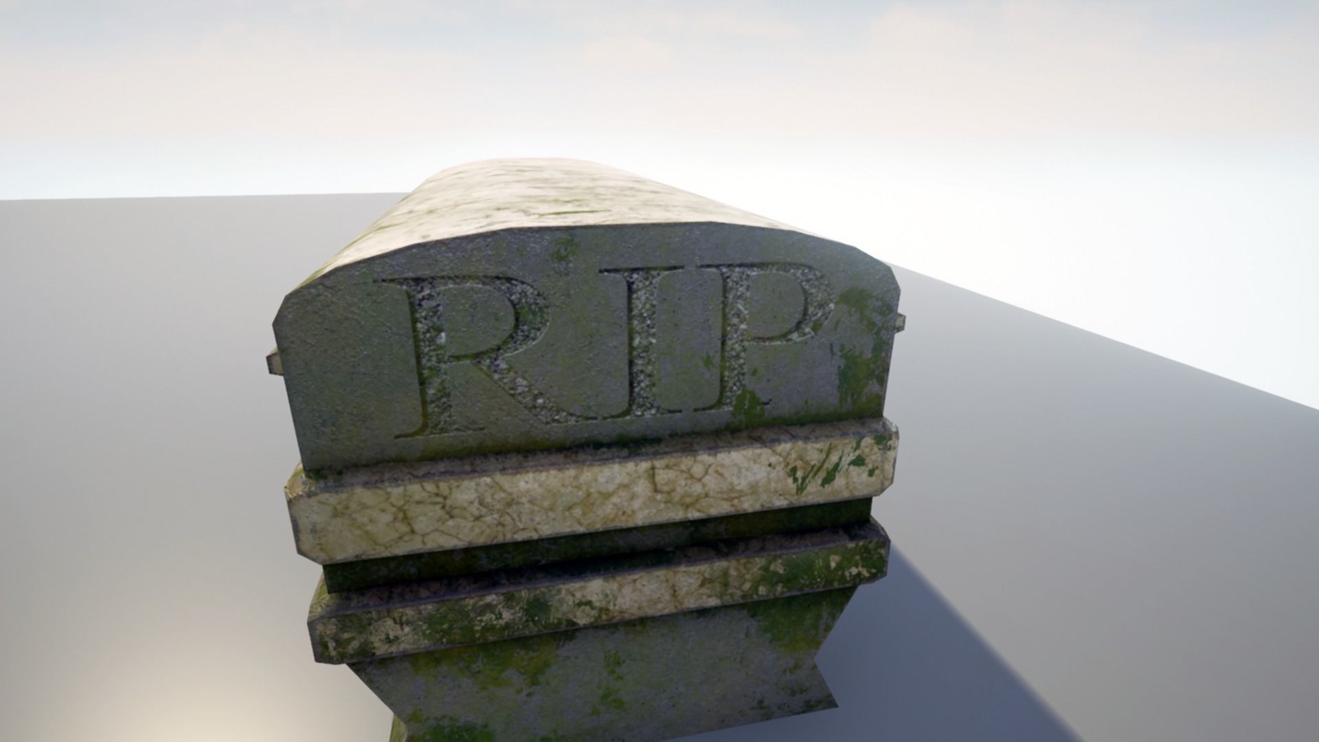 Cemetery Pack Low-poly 3D model_38