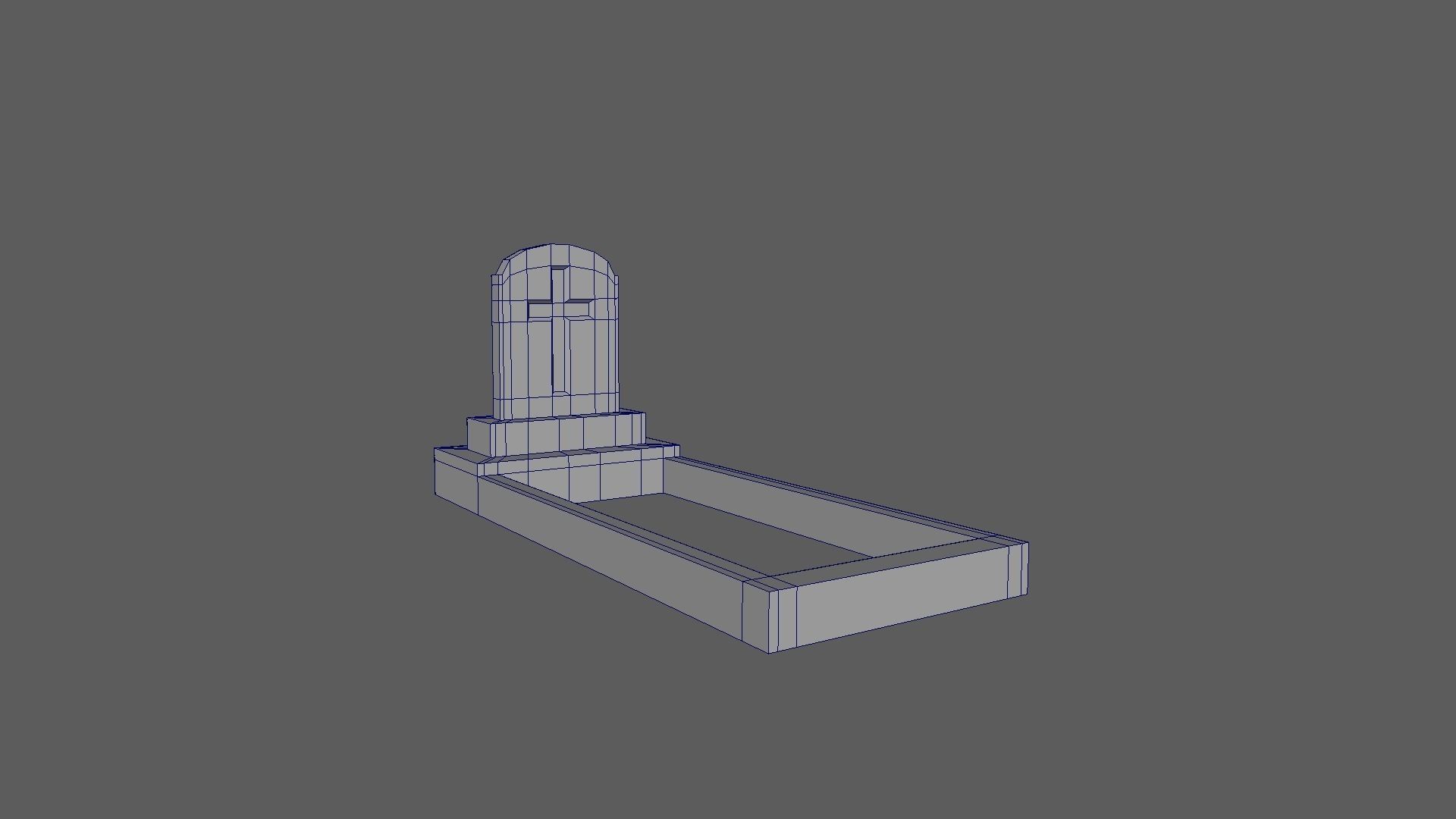 Cemetery Pack Low-poly 3D model_11