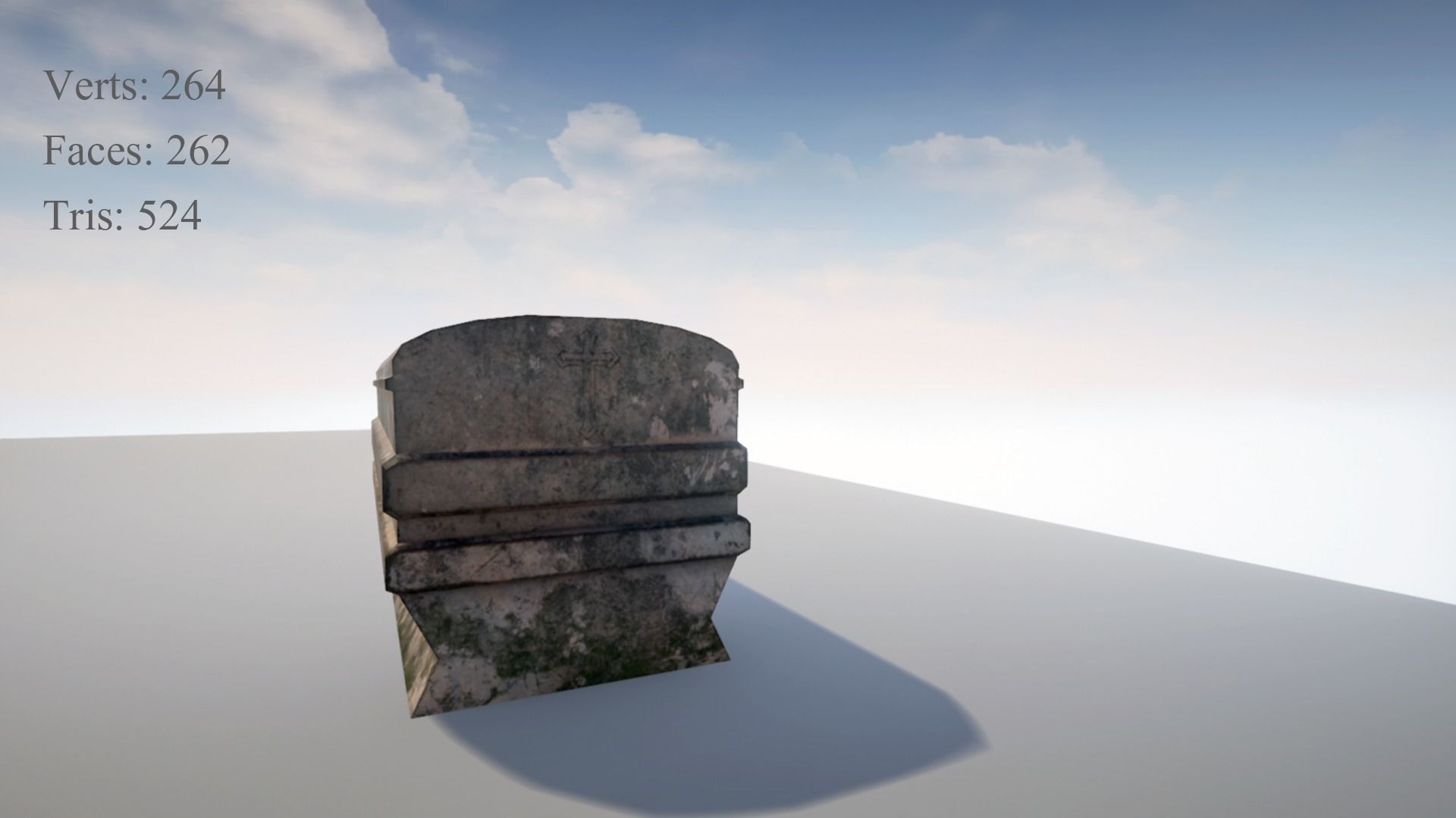 Cemetery Pack Low-poly 3D model_40