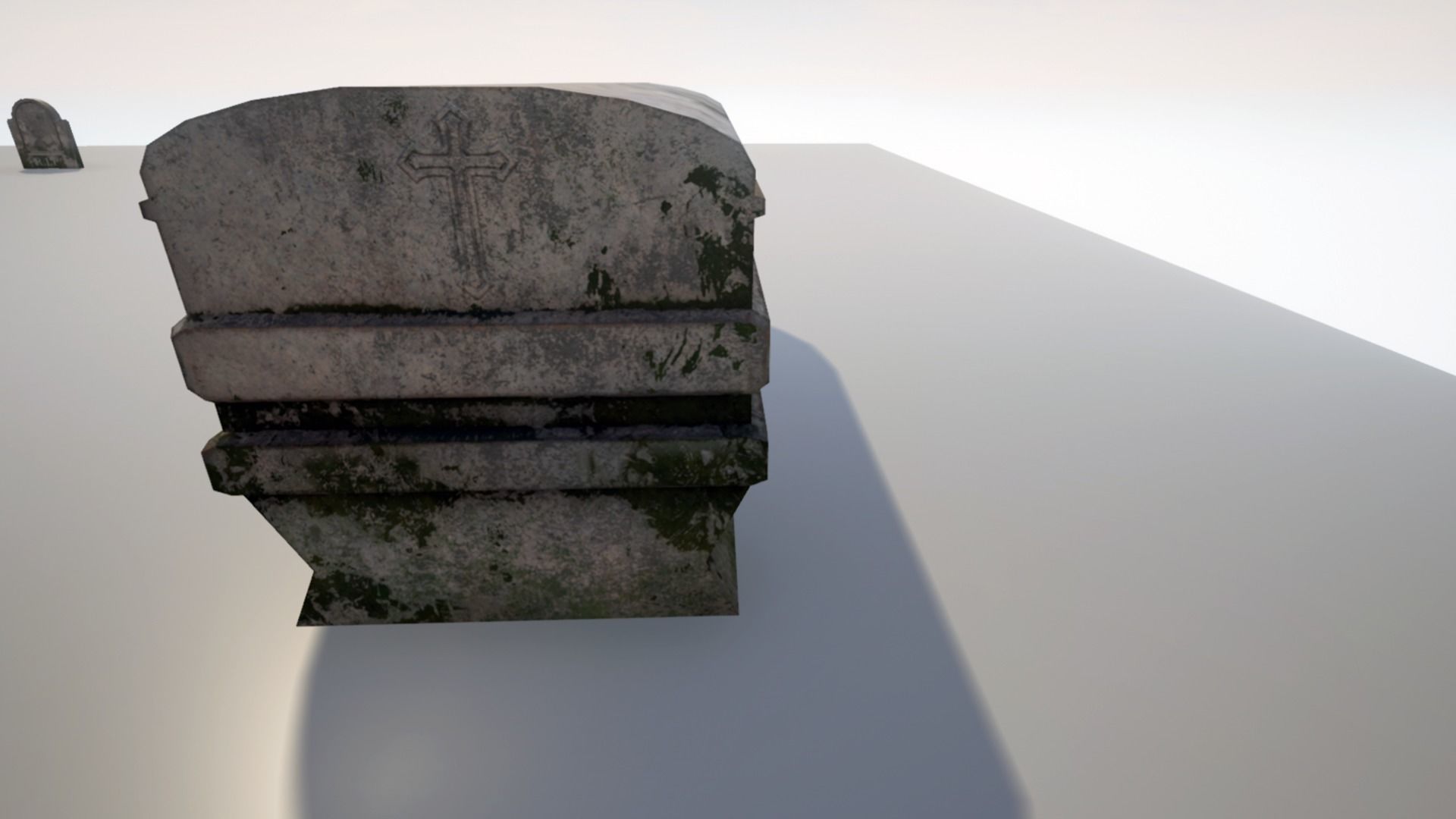 Cemetery Pack Low-poly 3D model_36