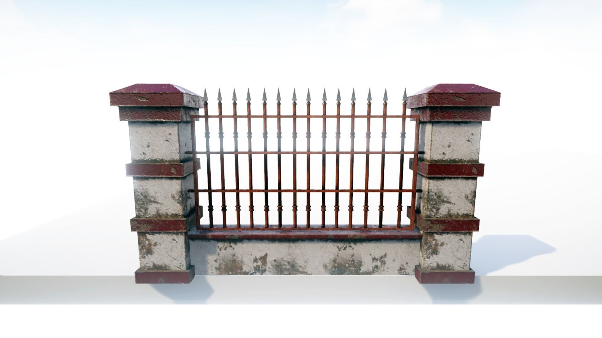 Cemetery Pack Low-poly 3D model_27