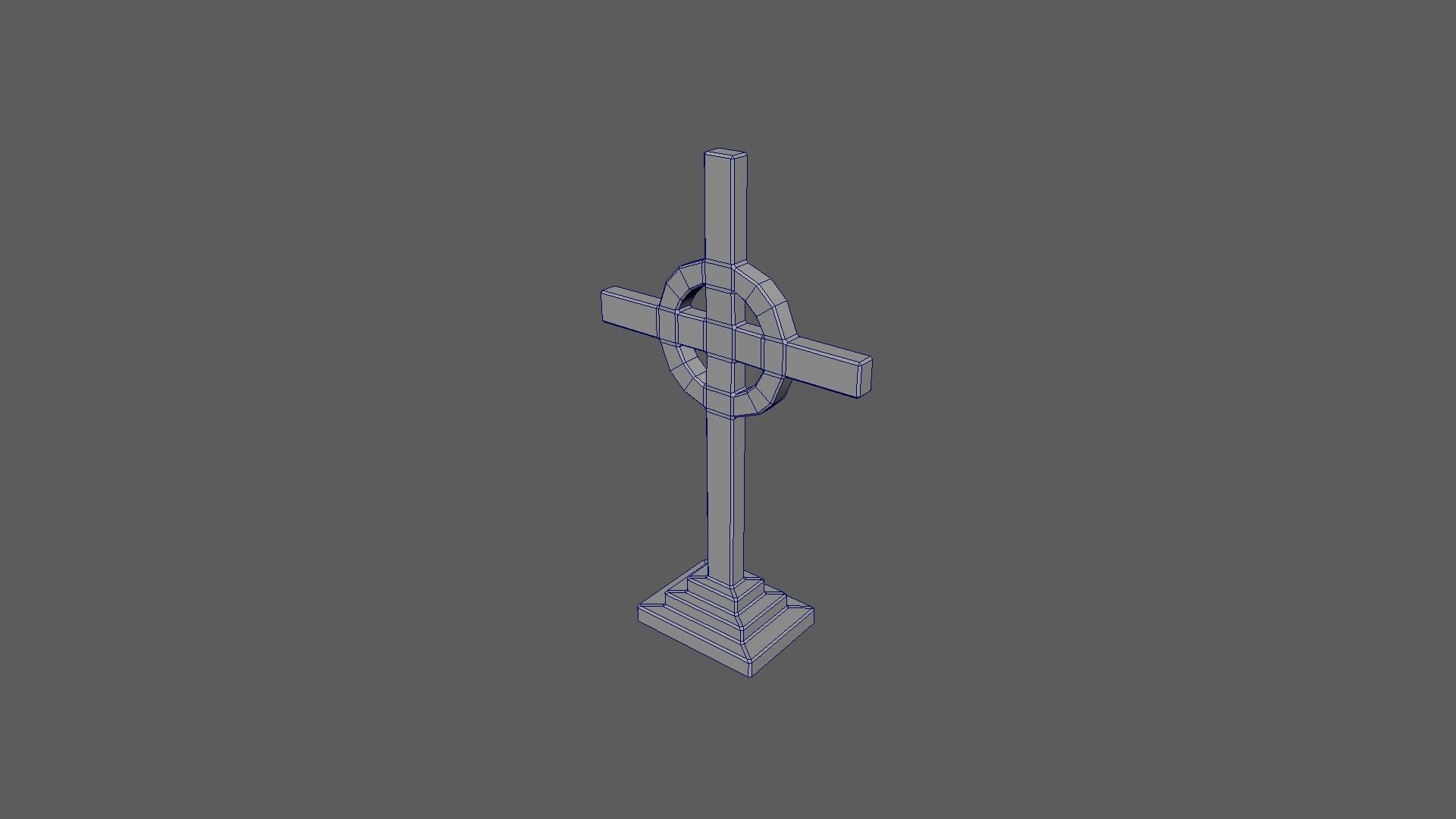 Cemetery Pack Low-poly 3D model_15