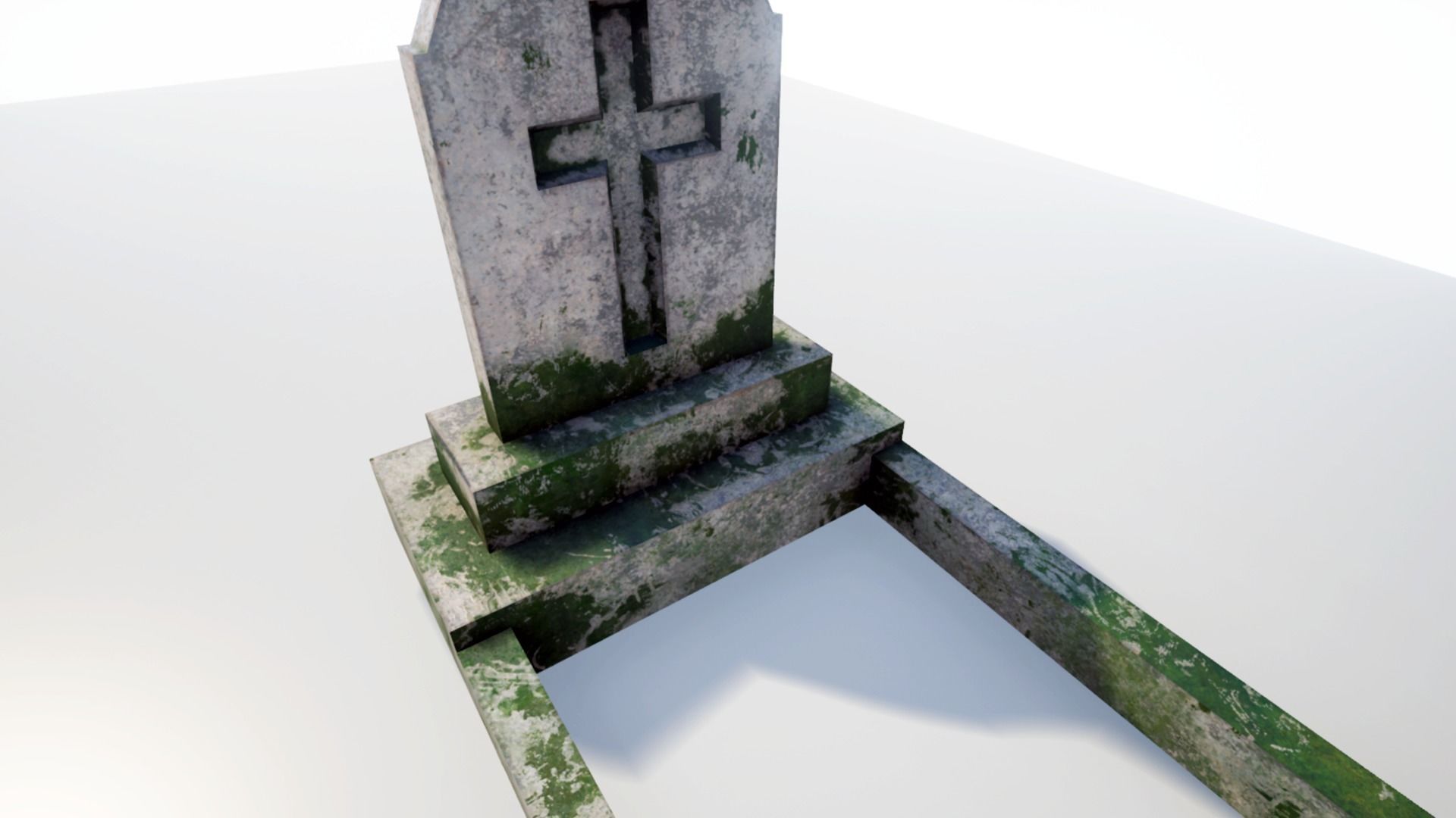 Cemetery Pack Low-poly 3D model_10