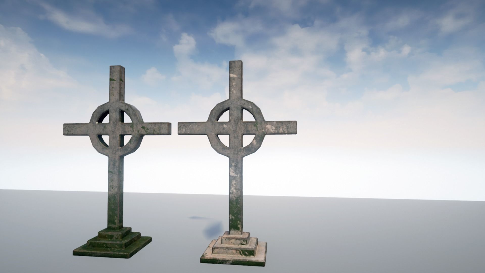 Cemetery Pack Low-poly 3D model_4