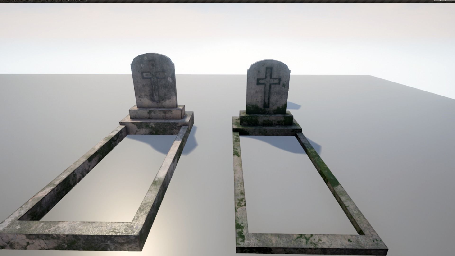 Cemetery Pack Low-poly 3D model_7