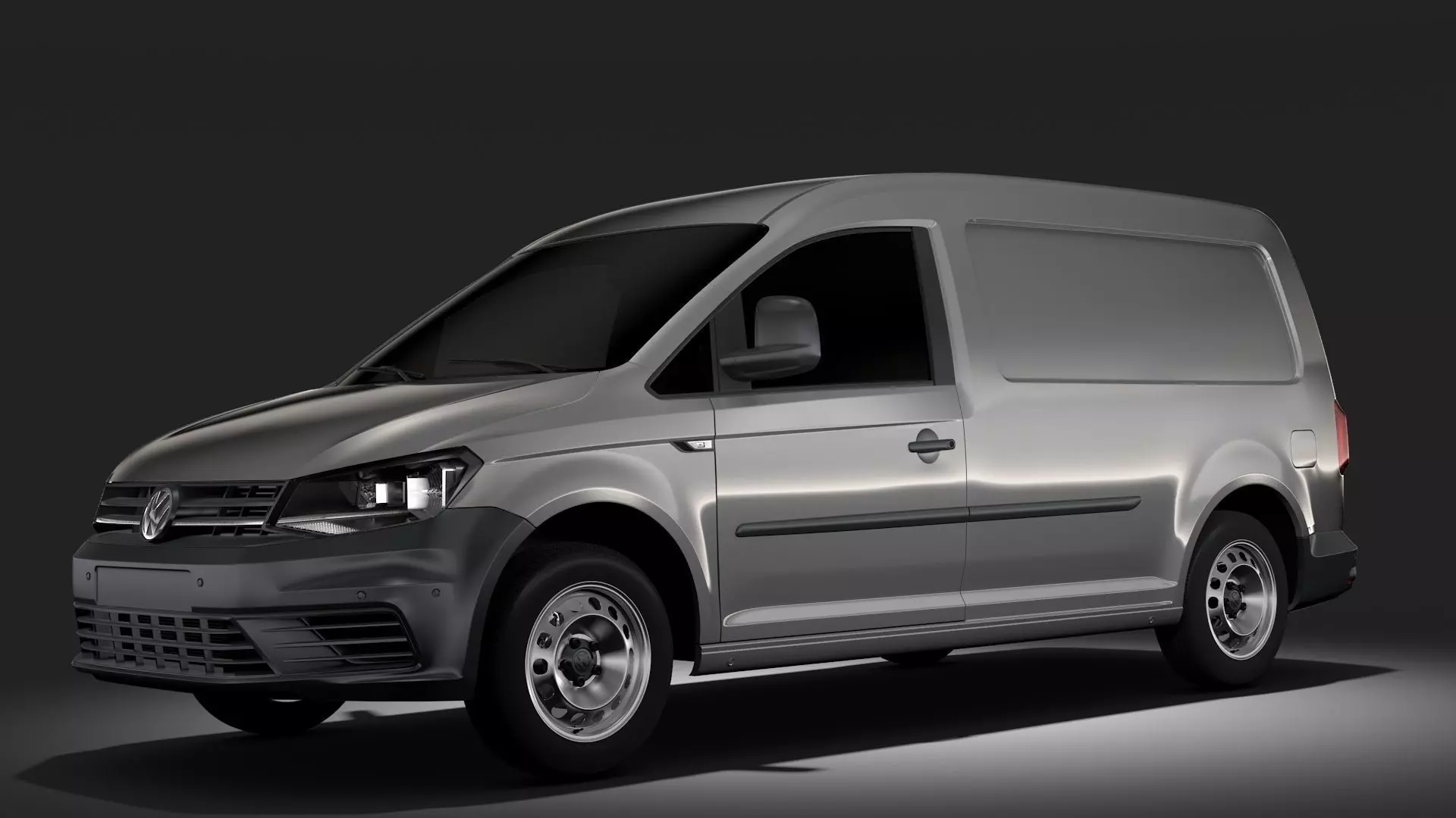Volkswagen Caddy Panel Van L2 2RD 2017 3D model