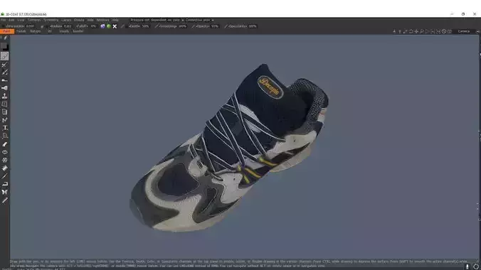 Sneakers Low-poly 3D model shoe