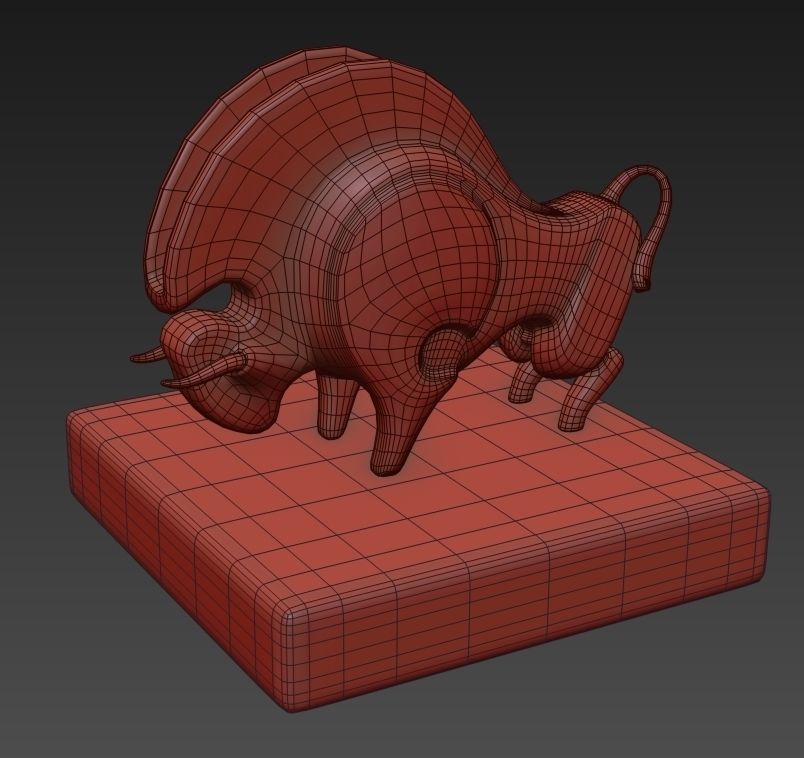 Steampunk Industrial Wall Shelf  3D model_5