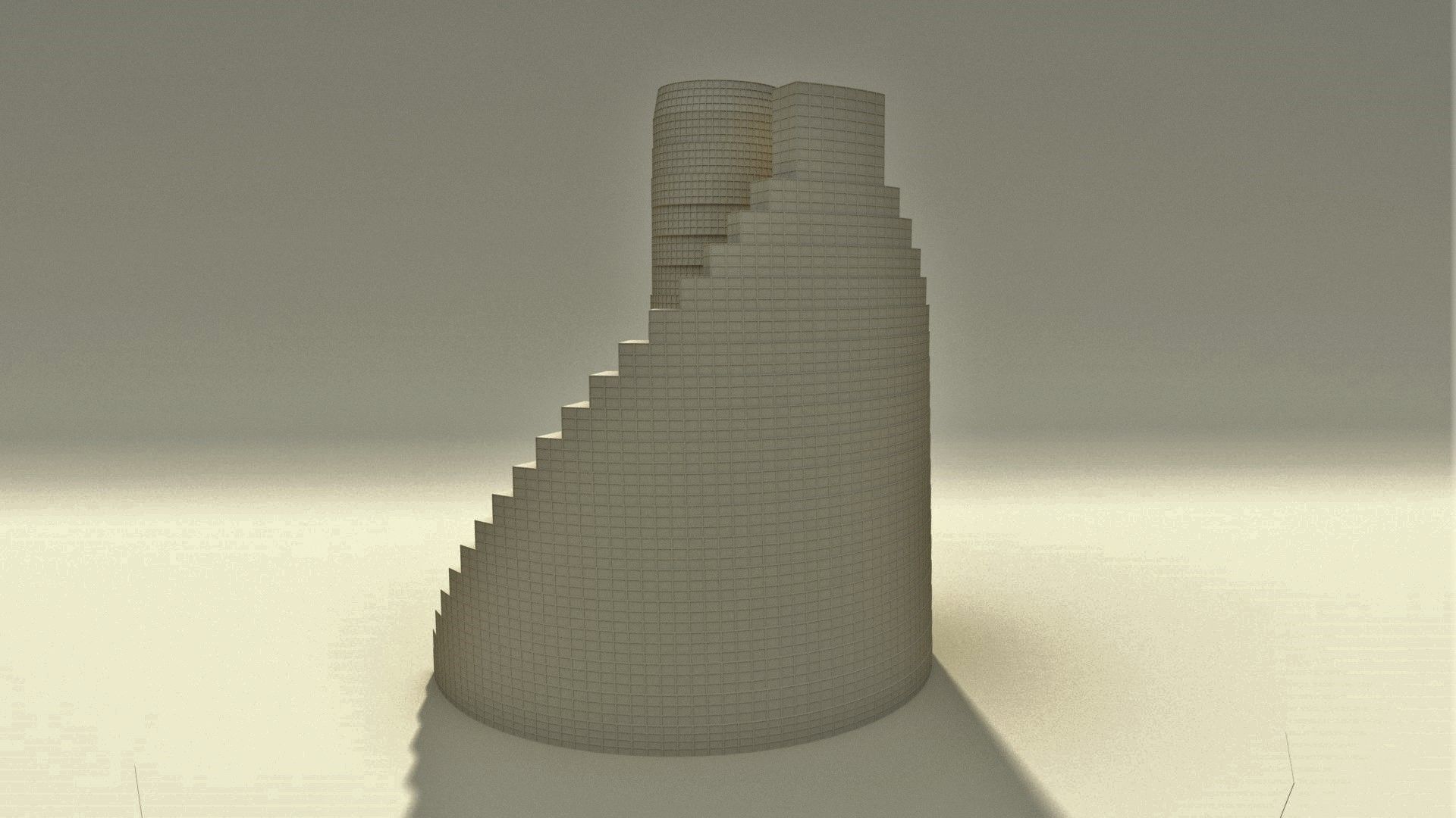 Multi purpose building 2 Free 3D model_6