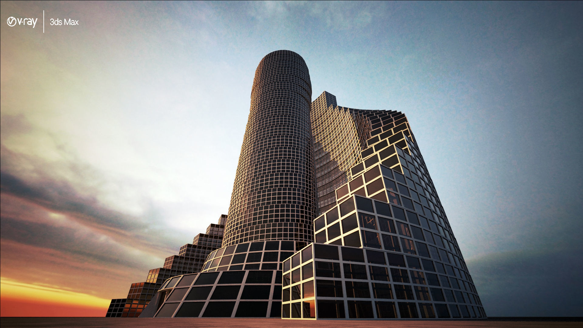 Multi purpose building 2 Free 3D model_9