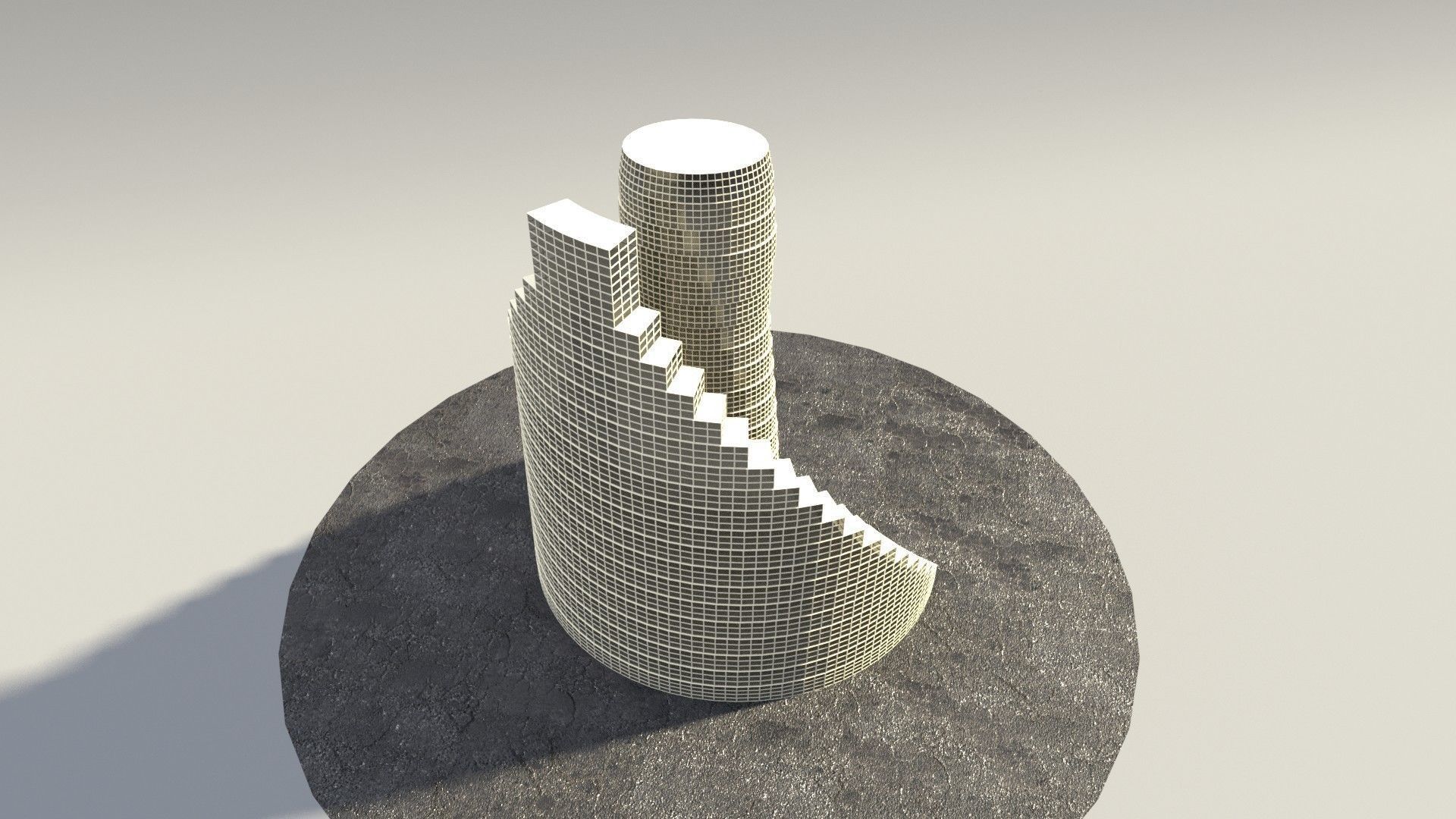 Multi purpose building 2 Free 3D model_4