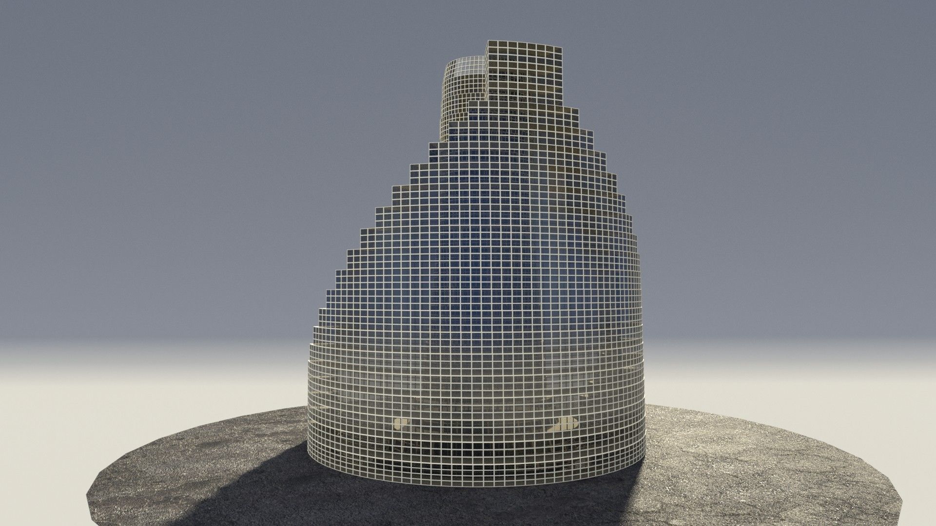 Multi purpose building 2 Free 3D model_3