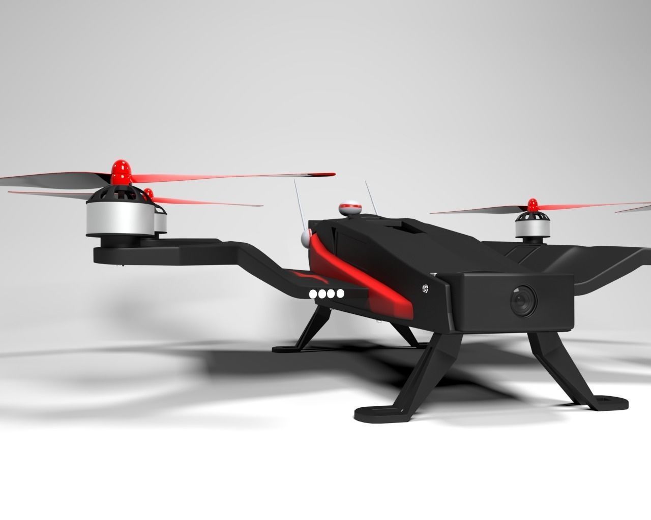 Racing Drone v01 3D model_1