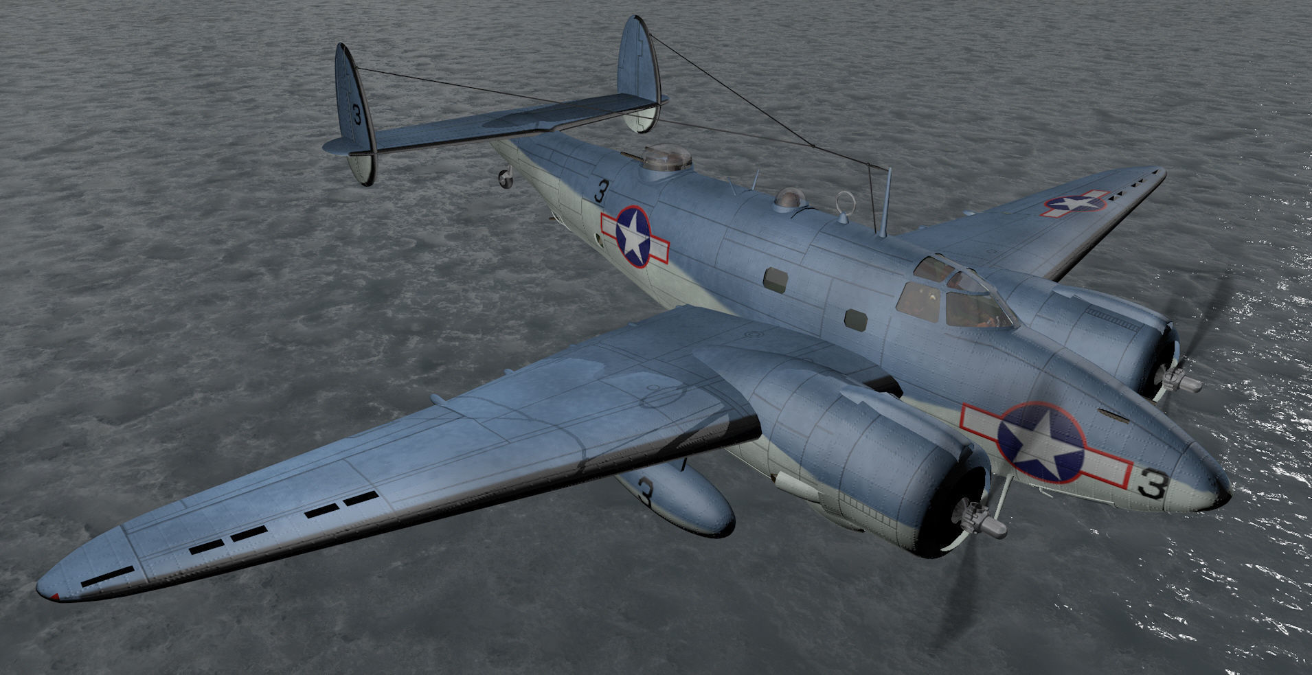 Lockheed PV-1 Ventura 3D model_7