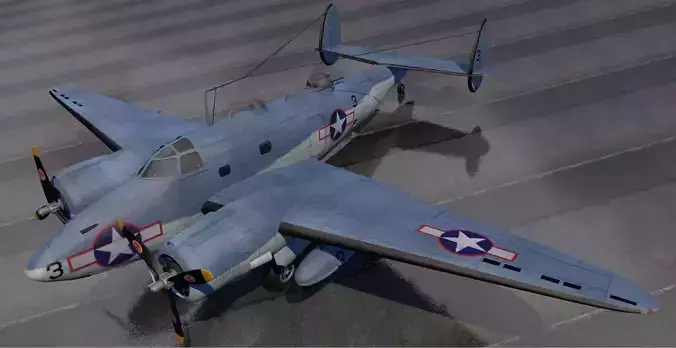 Lockheed PV-1 Ventura 3D model