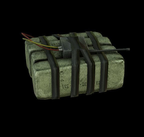 C4 Bomb model Low-poly 3D model_1