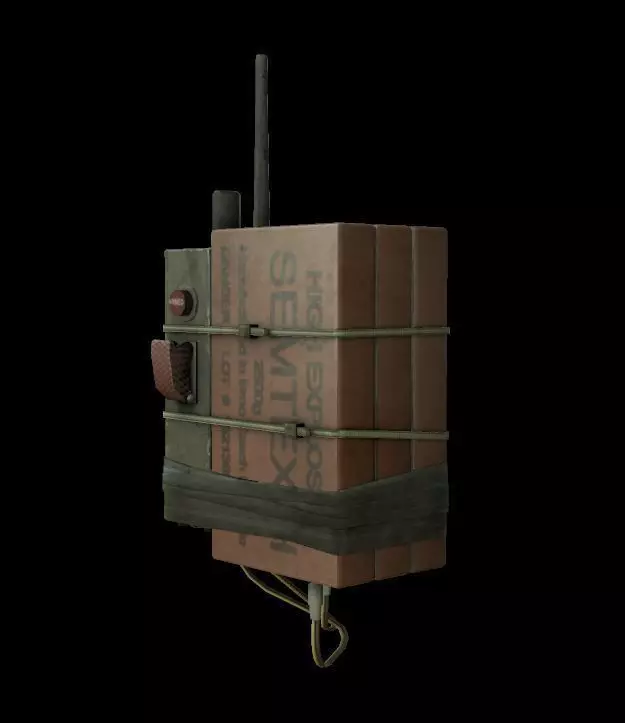 EXPLOSIVES CHARGES model Low-poly 3D model_0