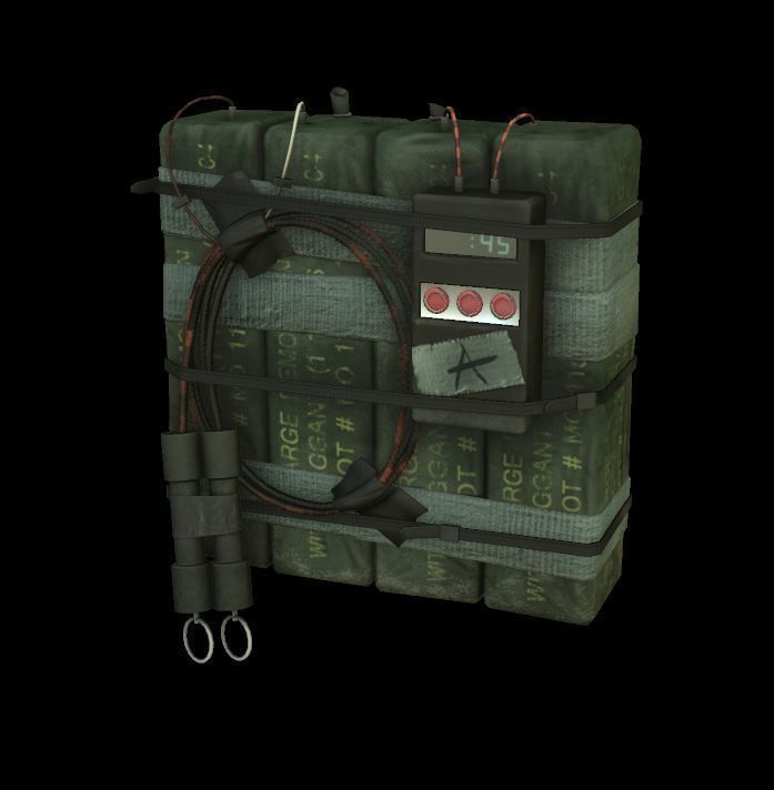 Detonator Bomb Model Low-poly 3D model_1