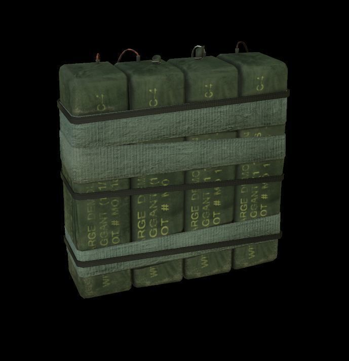 Detonator Bomb Model Low-poly 3D model_2