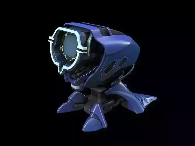 Computer Terminal Low-poly 3D model