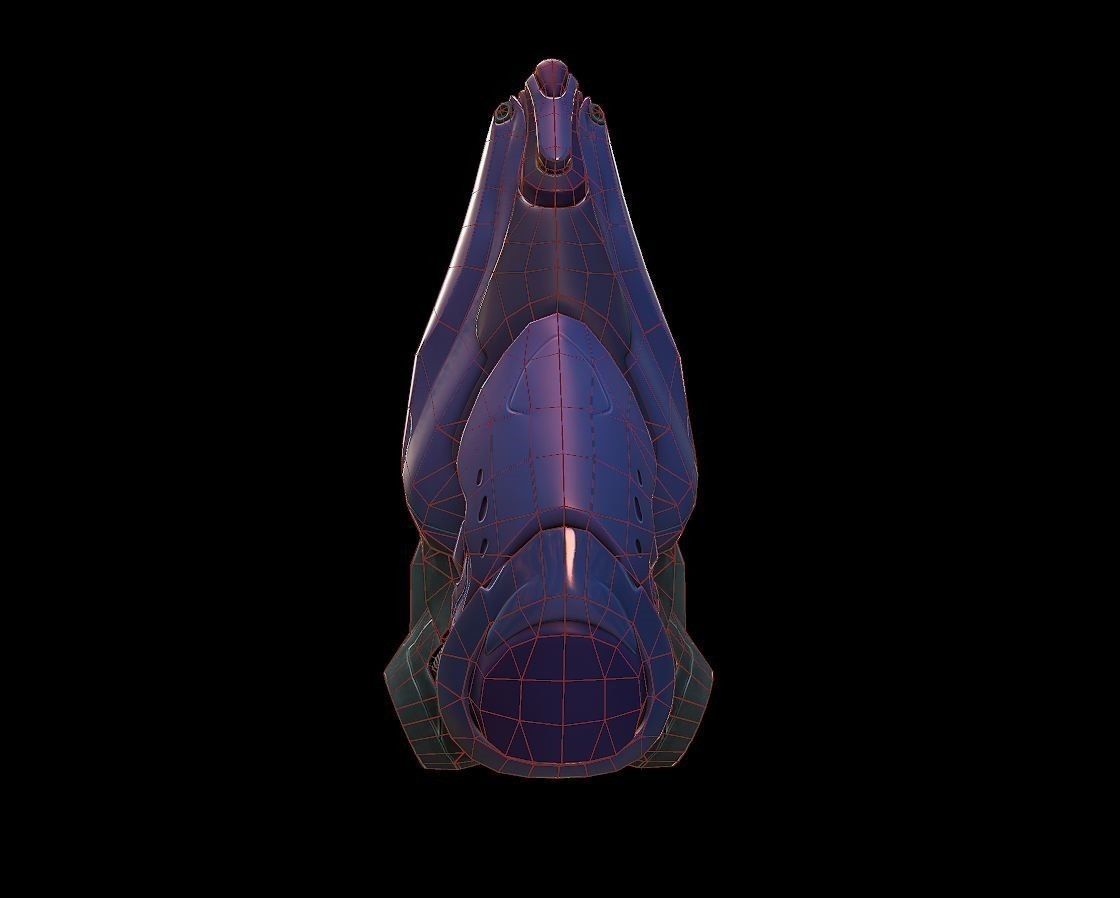 Drop Pod Low-poly 3D model_1