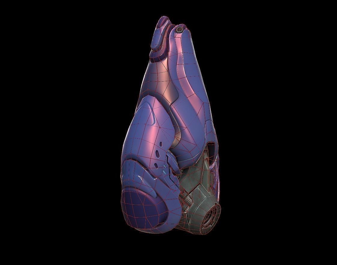 Drop Pod Low-poly 3D model_5