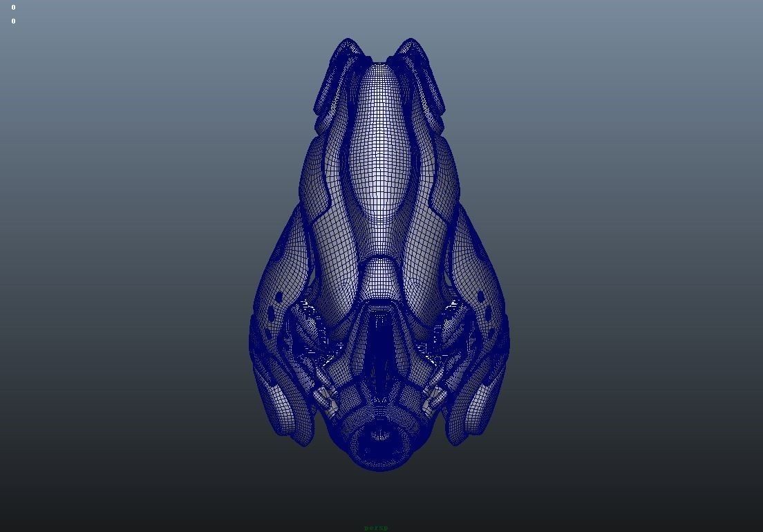 Drop Pod Low-poly 3D model_7