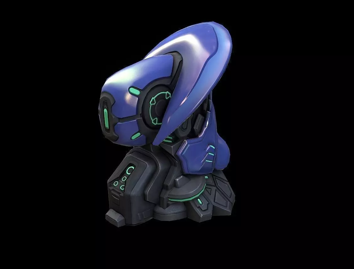 Heavy Machinery Low-poly 3D model_0