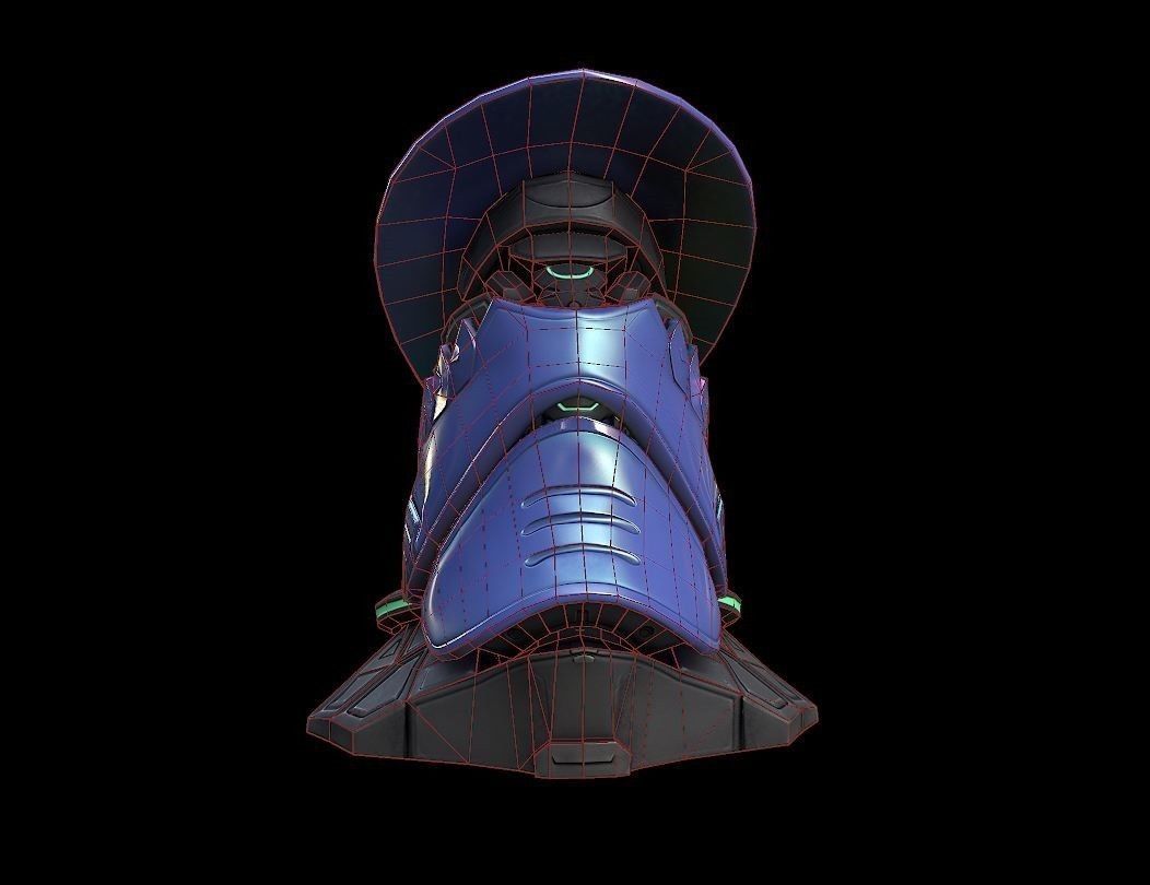 Heavy Machinery Low-poly 3D model_5