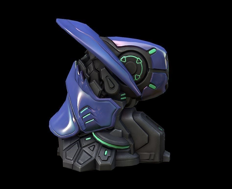 Heavy Machinery Low-poly 3D model_3