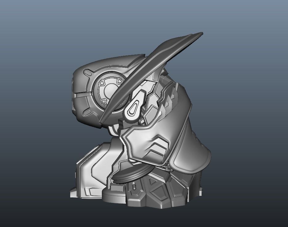 Heavy Machinery Low-poly 3D model_6