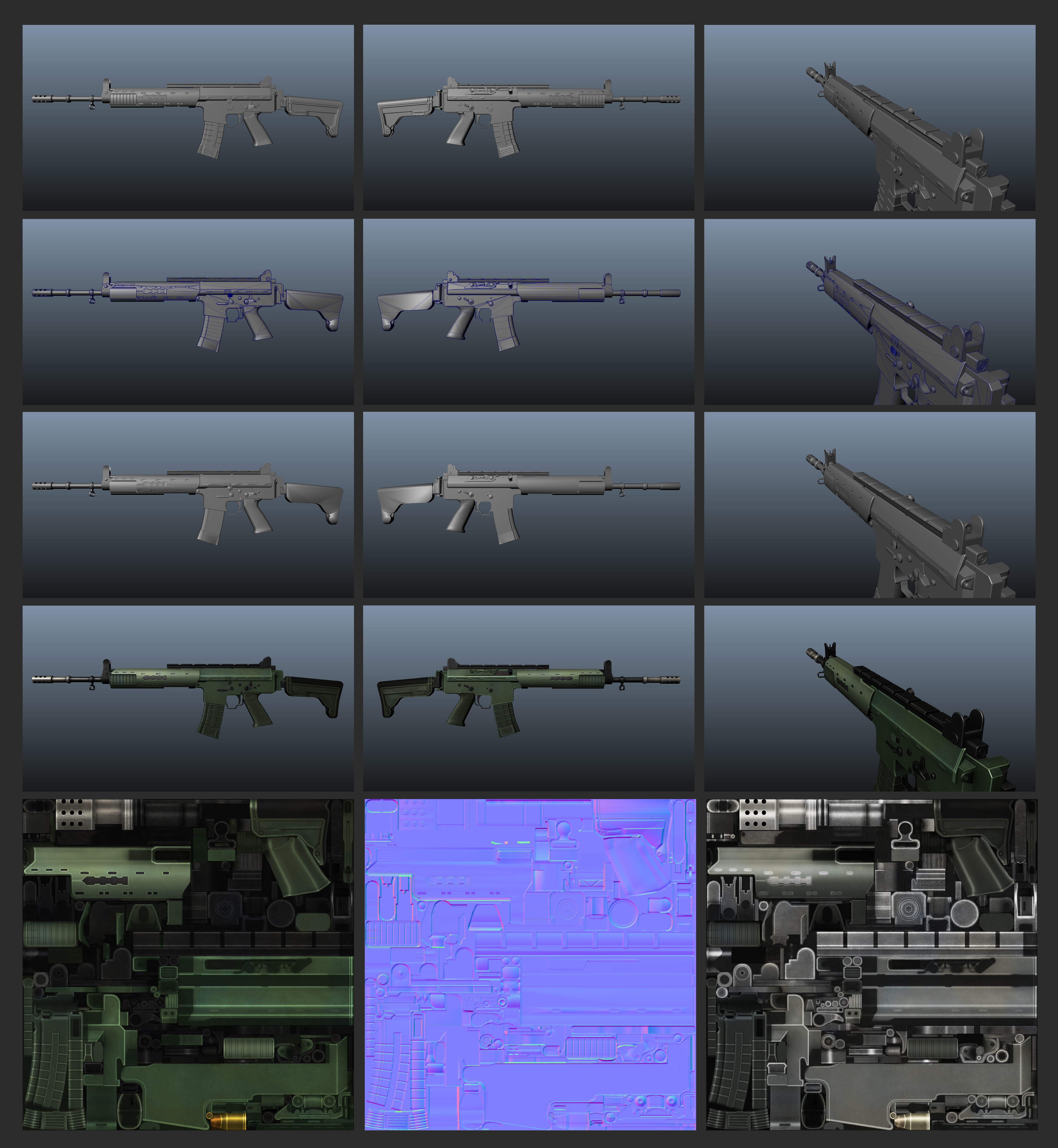 AK5 model ak - rifle 3D model_8