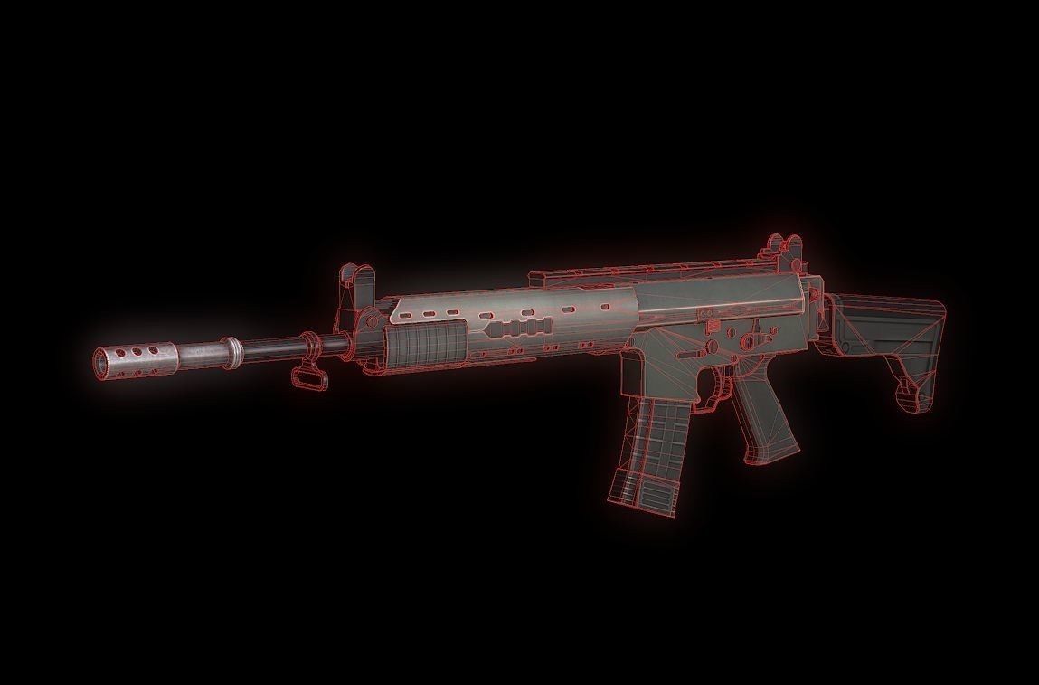 AK5 model ak - rifle 3D model_5