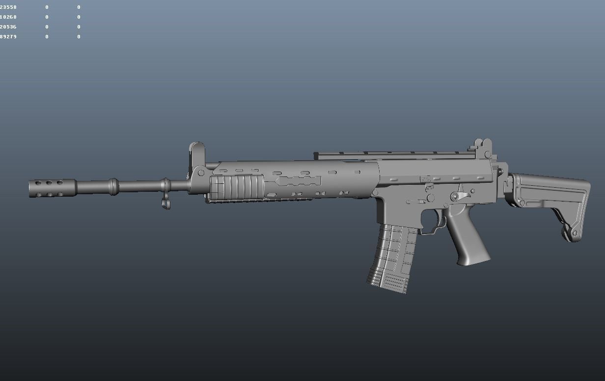 AK5 model ak - rifle 3D model_6