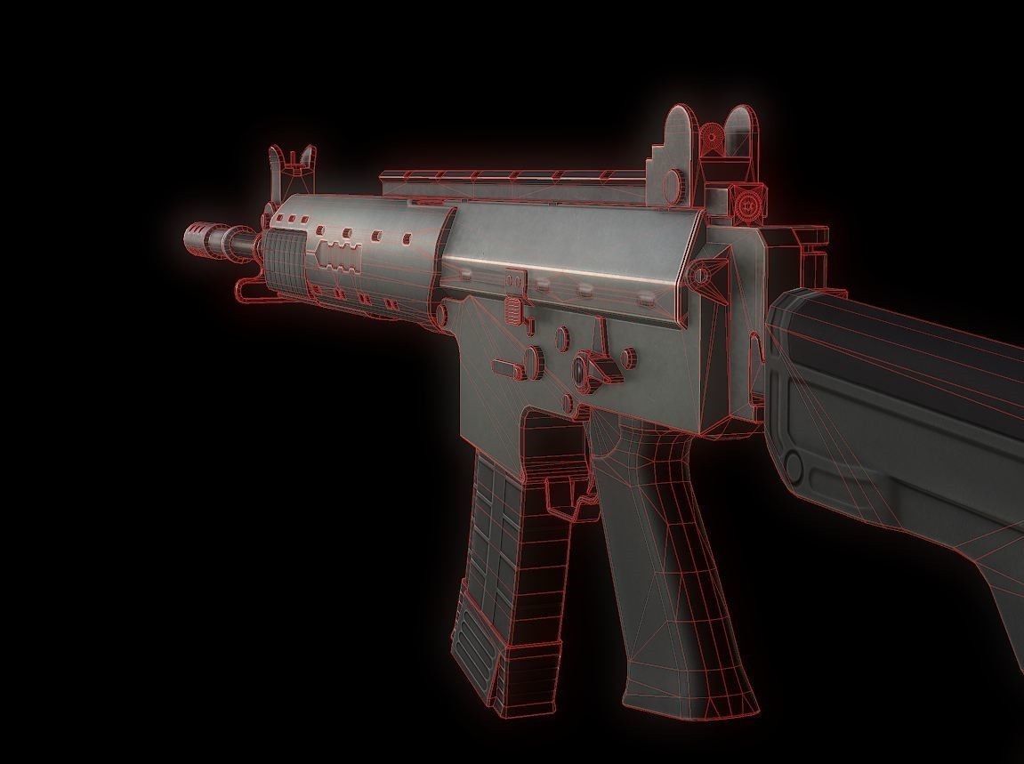 AK5 model ak - rifle 3D model_4