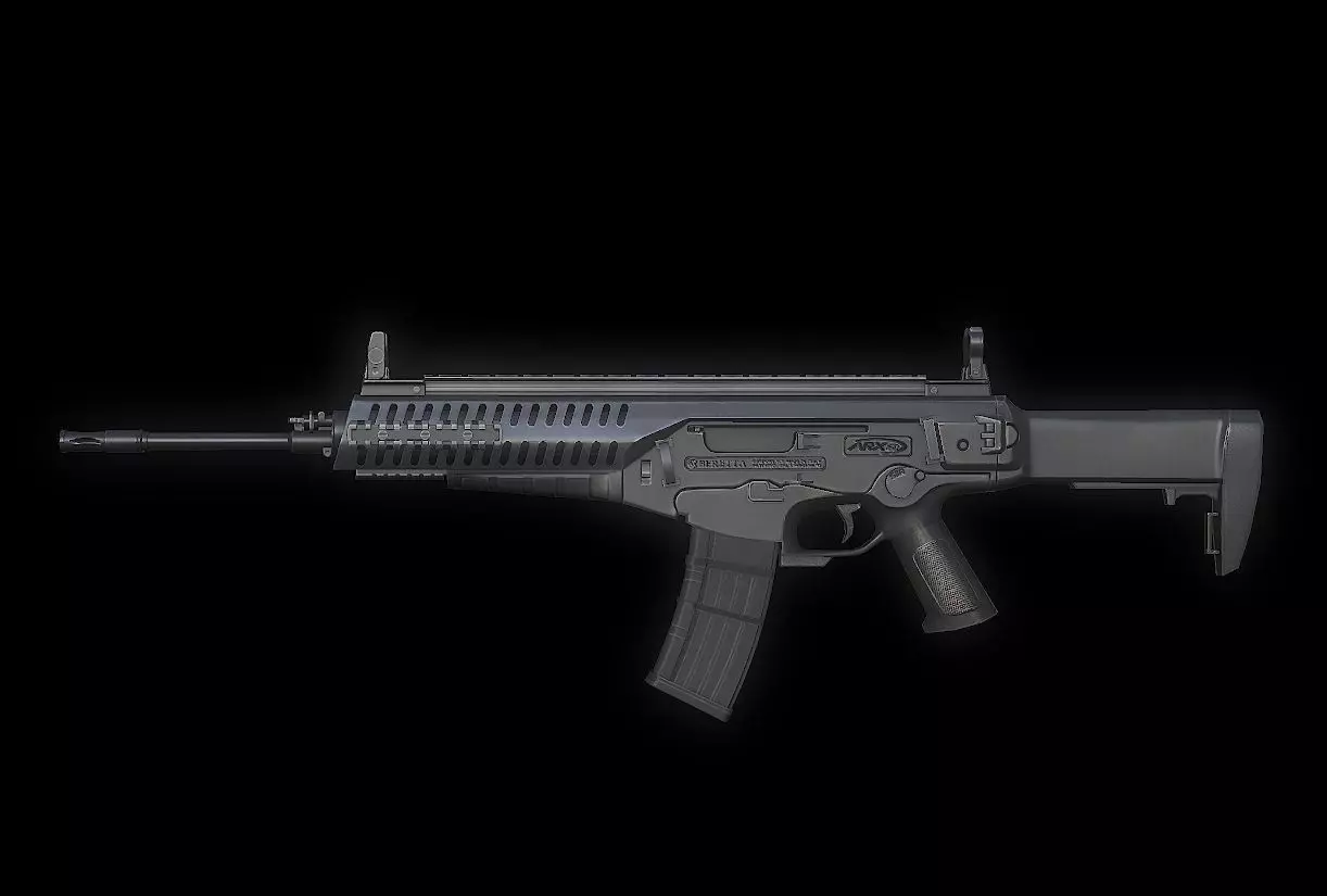 rx160 Model gun Low-poly 3D model_0