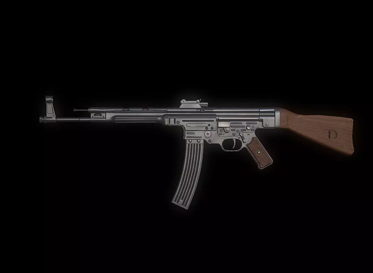 STG44 Model gun Low-poly 3D model_0