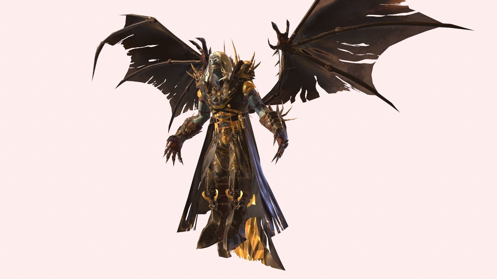 Old Vampire Low-poly 3D model_13