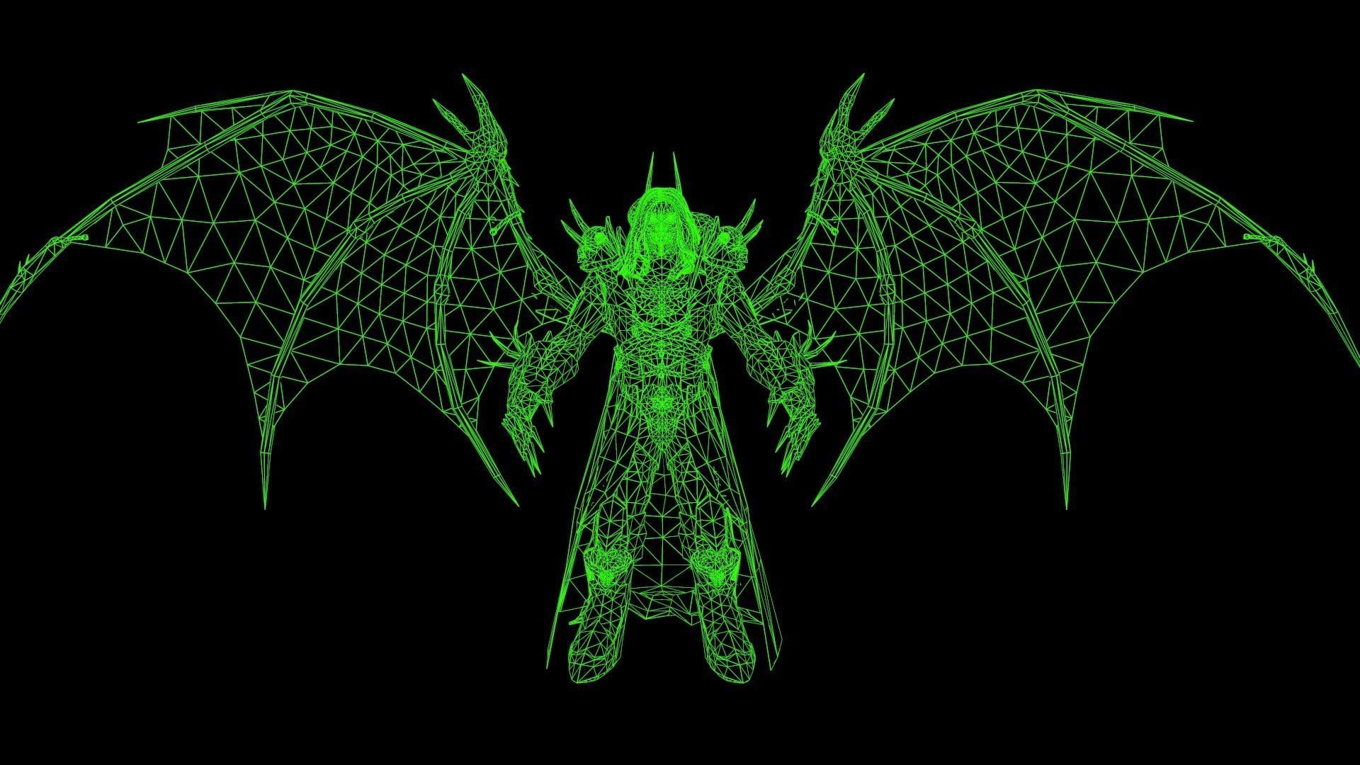 Old Vampire Low-poly 3D model_19