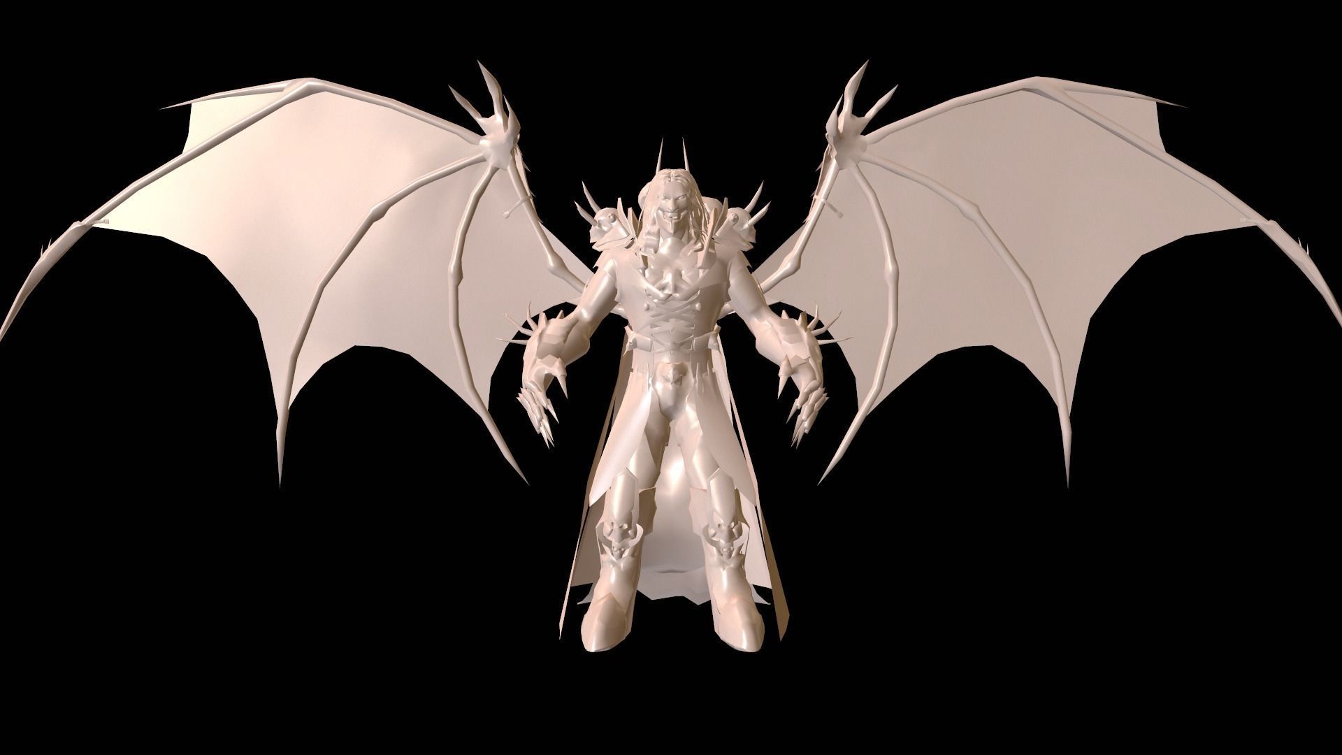 Old Vampire Low-poly 3D model_21